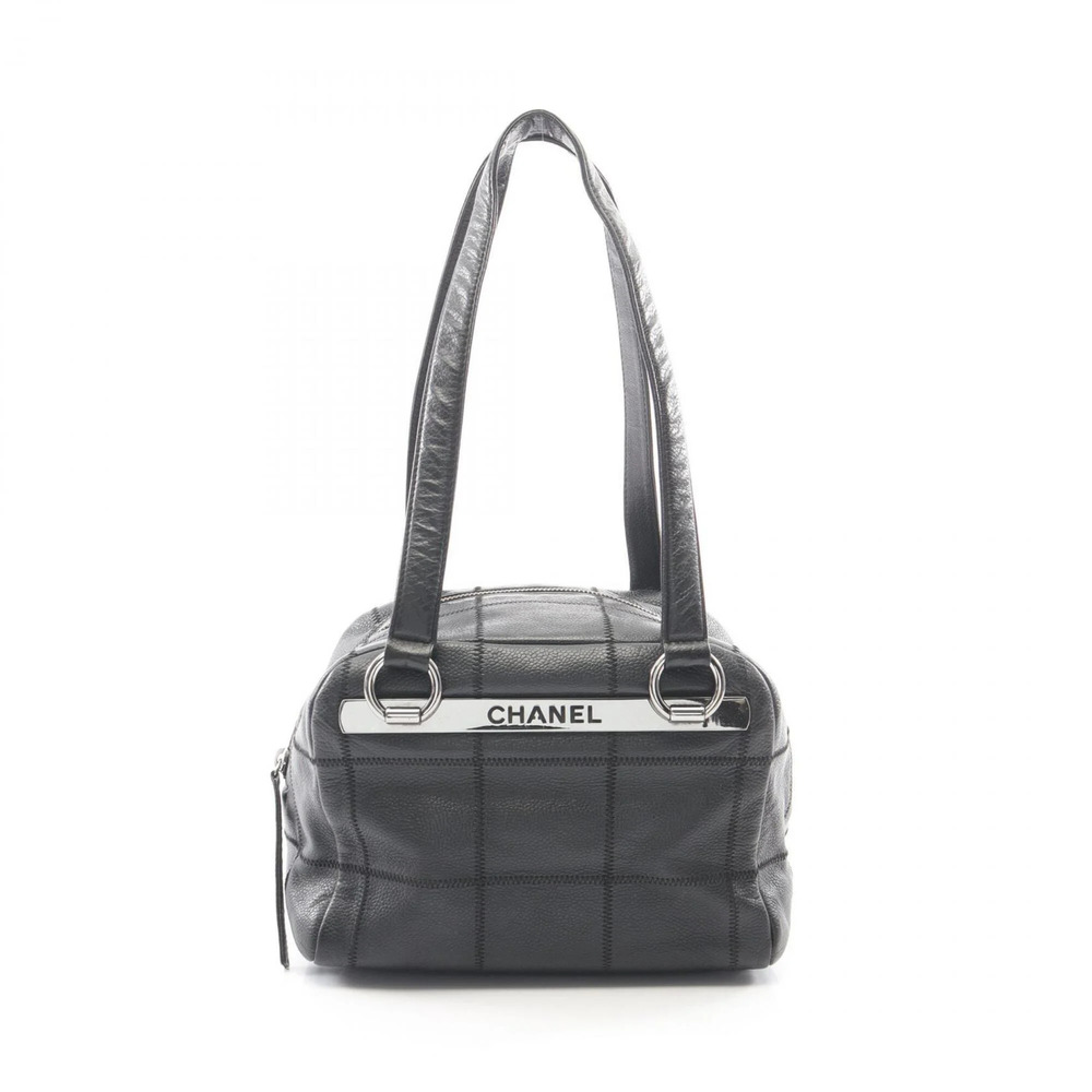 CHANEL Black Caviar Leather Bag